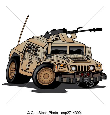 450x470 military truck illustration military humvee cartoon in desert - Humvee Drawing