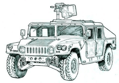 Humvee Drawing at PaintingValley.com | Explore collection of Humvee Drawing