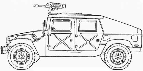 500x251 vector requests - Humvee Drawing