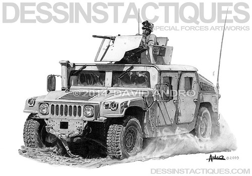500x350 dessinstactiques - Humvee Drawing