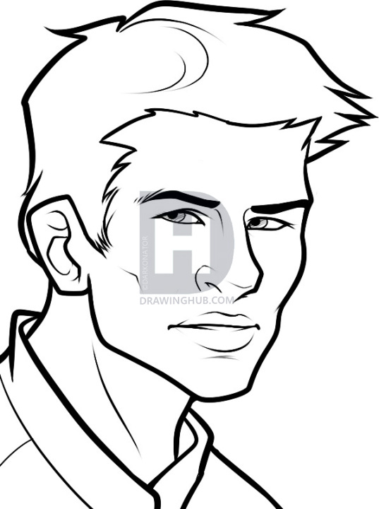 537x720 How To Draw Gale Hawthorne, Hunger Games, Step - Hunger Drawing