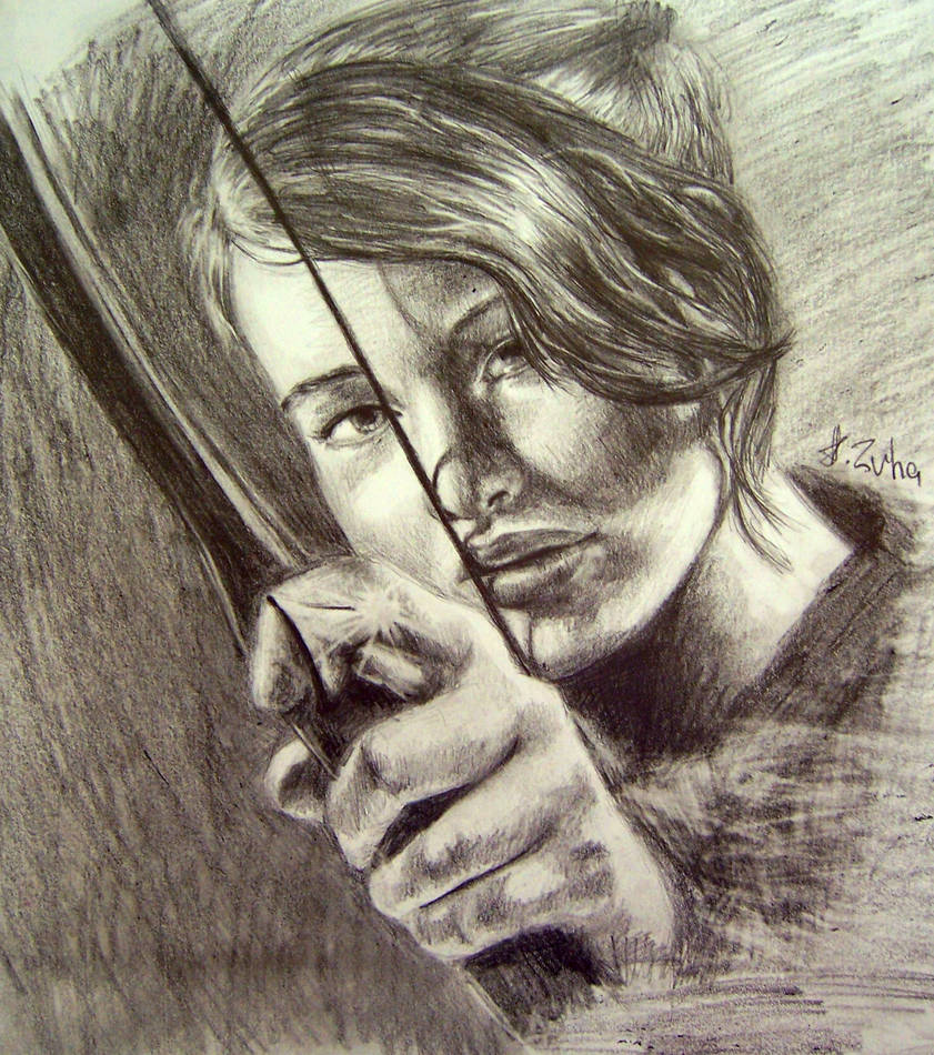 841x950 Drawing Of Katniss From The Hunger Games - Hunger Drawing