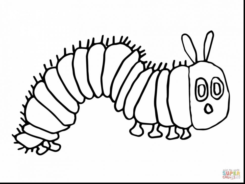 970x728 the very hungry caterpillar butterfly coloring - Hungry Caterpillar Drawing