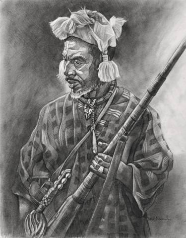 375x479 Donso Le Chasseur - Hunter Drawing