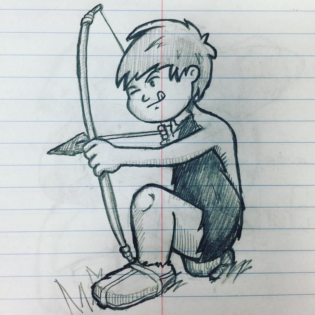 1080x1080 We Were Hunters Gatherers - Hunter Drawing