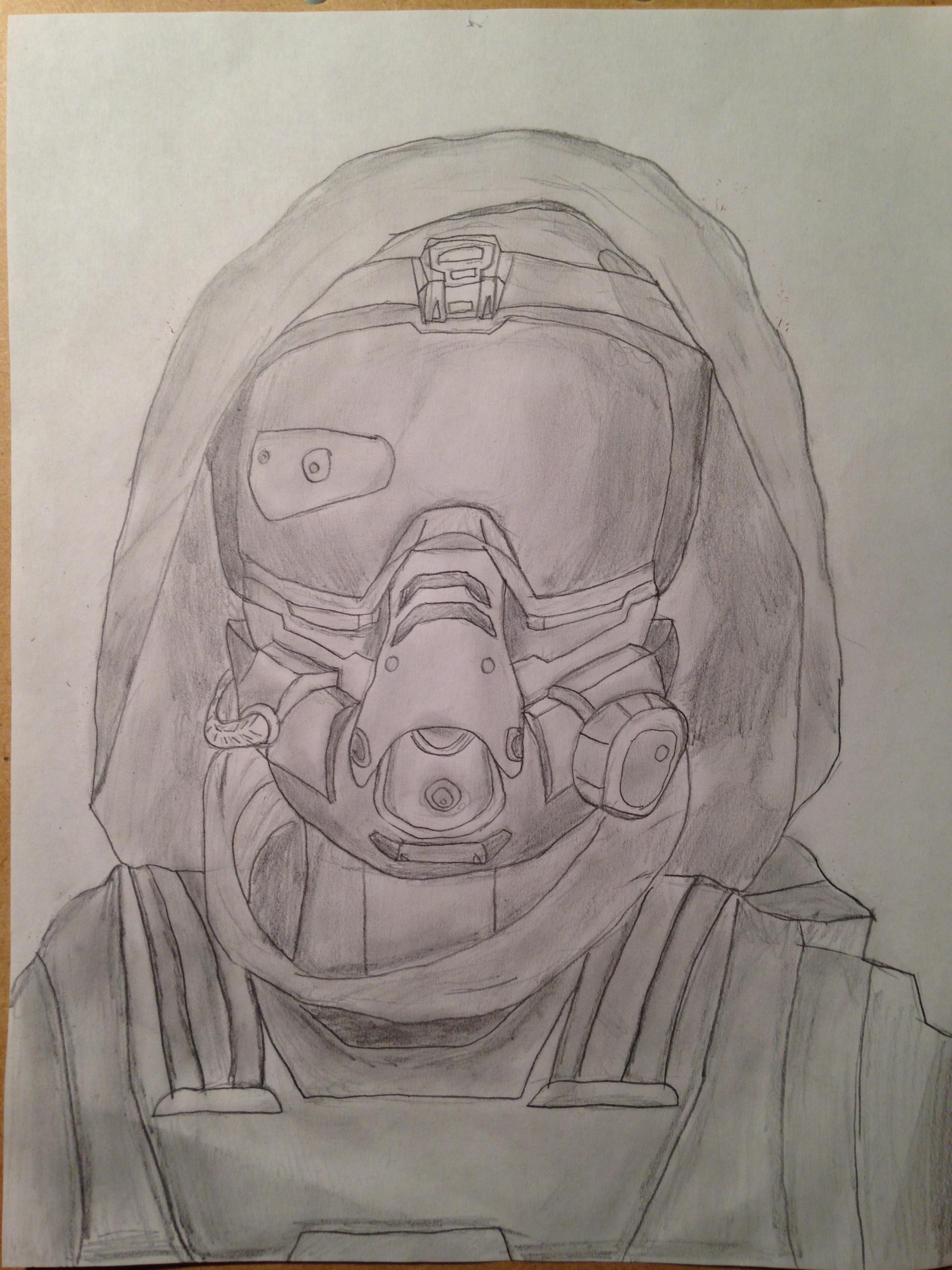 2448x3264 destiny hunter drawing - Hunter Drawing
