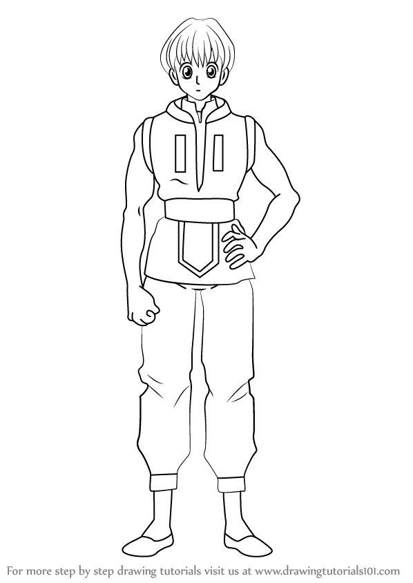 598x844 learn how to draw shalnark from hunter x hunter - Hunter X Hunter Drawing