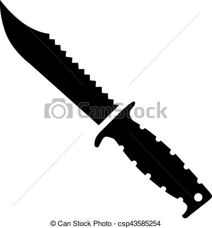 437x470 hunting knife - Hunting Knife Drawing