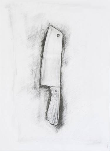 375x515 Knife Drawing - Hunting Knife Drawing