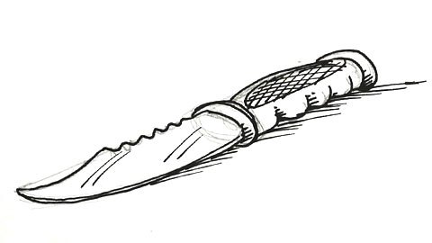 480x270 learn to draw a hunting knife shoo rayner - Hunting Knife Drawing