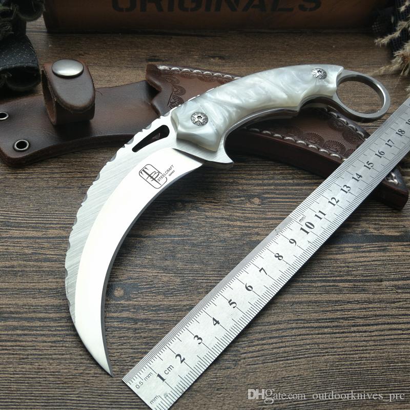 800x800 Mirror Wire Drawing Light Scorpion Claw Knife Outdoor Camping - Hunting Knife Drawing