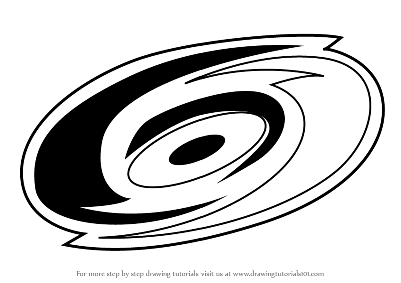 800x566 learn how to draw carolina hurricanes logo - Hurricane Drawing