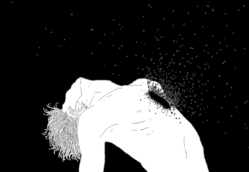 500x346 love drawing art black and white hurt indie my art black grunge - Hurt Drawings