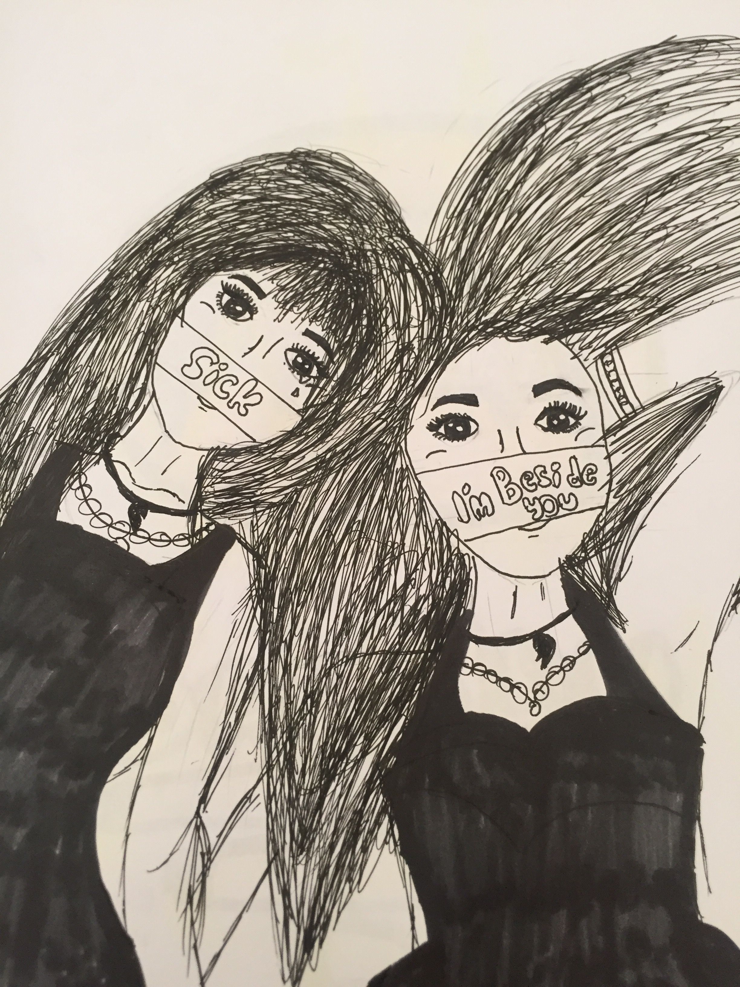 2448x3264 Been In Hurt Situation So My Best Friend Was Beside Me The Whole - Hurt Drawings