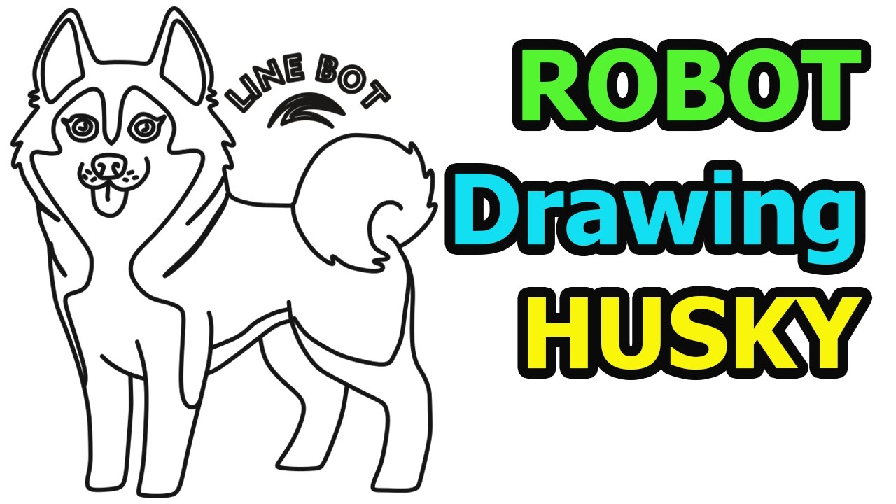 1280x720 How To Draw A Husky Quick Easy - Husky Cartoon Drawing