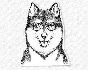 340x270 Husky Drawing Etsy - Husky Drawing