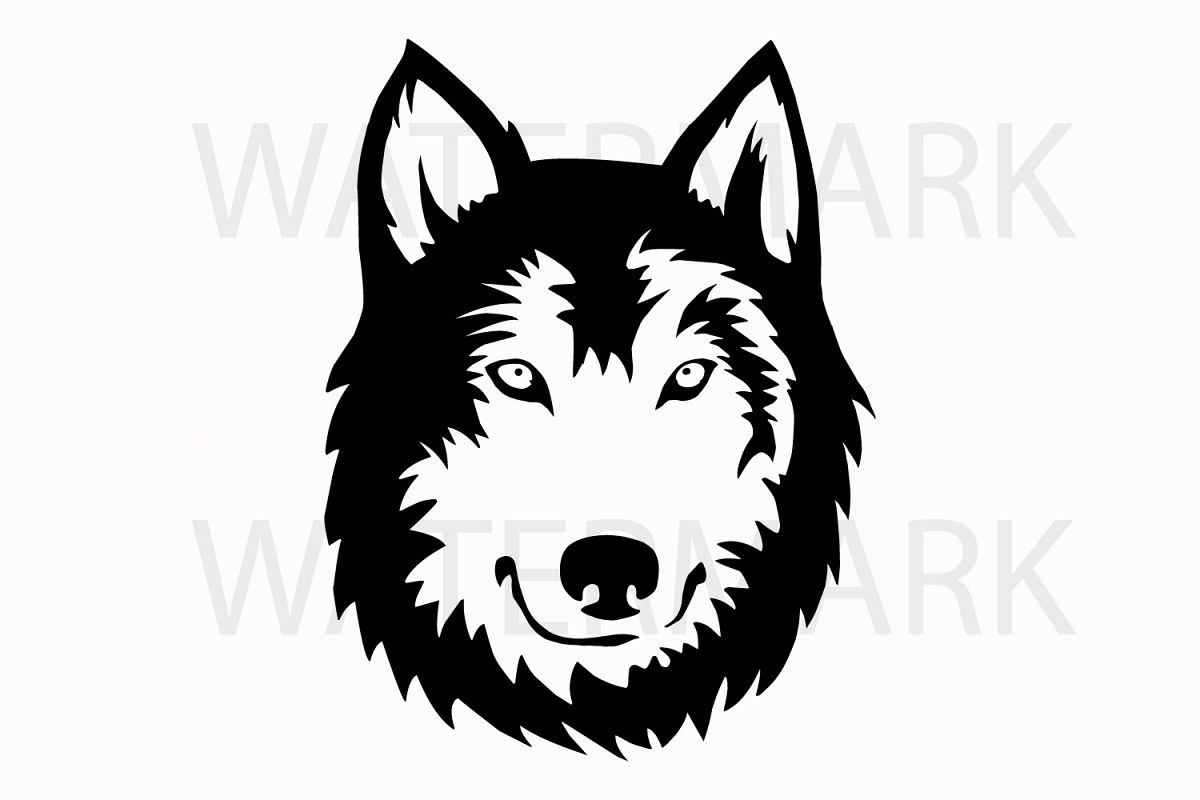 1200x800 Siberian Husky Black - Husky Drawing