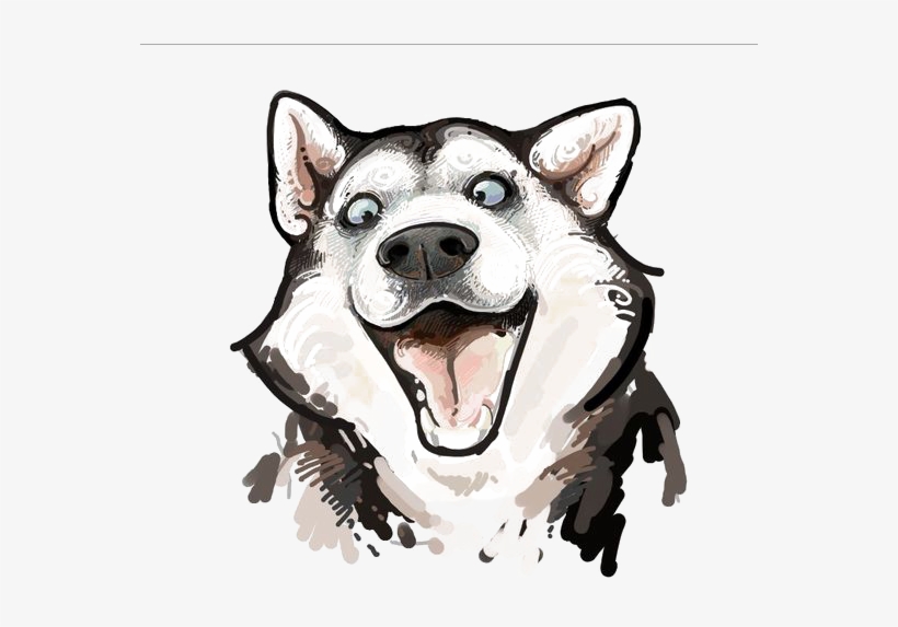 820x573 siberian husky alaskan malamute chow chow puppy drawing - Husky Puppy Drawing