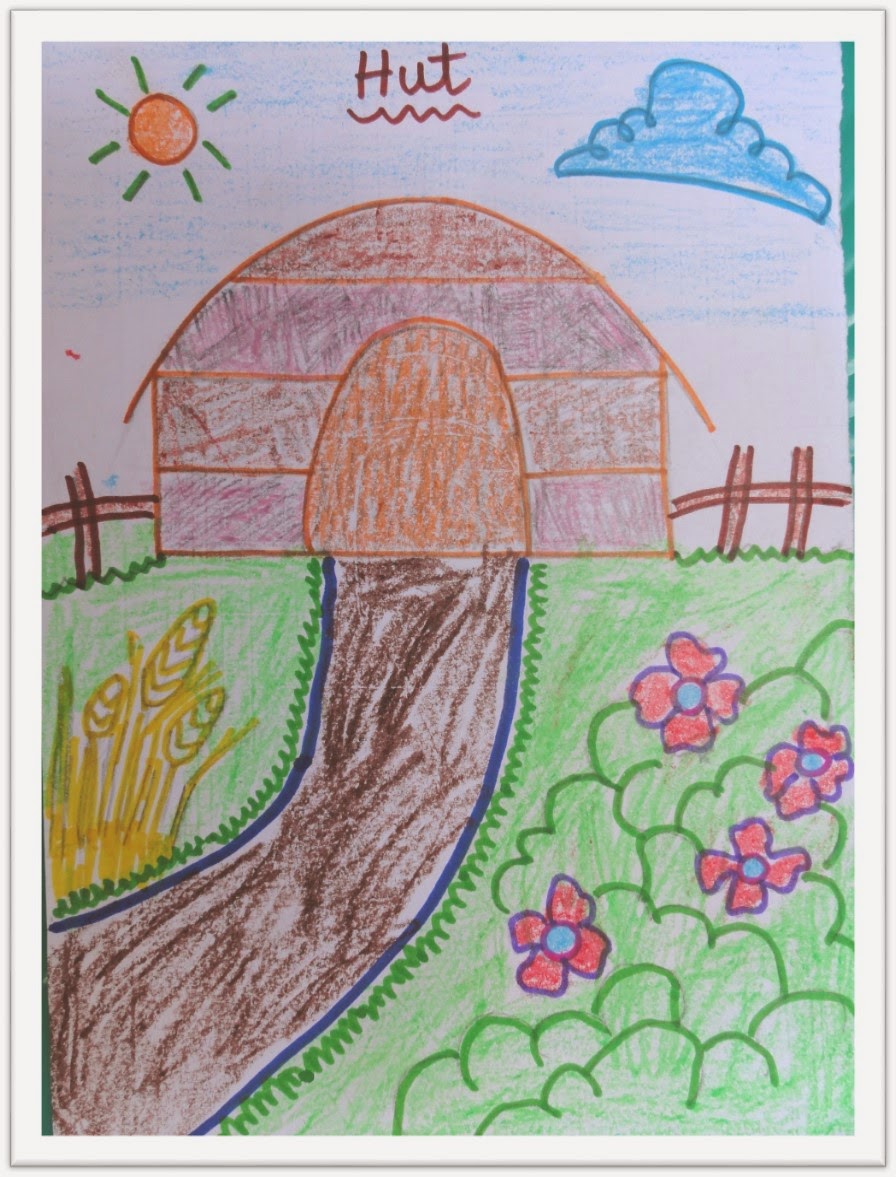 896x1177 hut facts and drawing for kids virtual kidspace - Hut Drawing