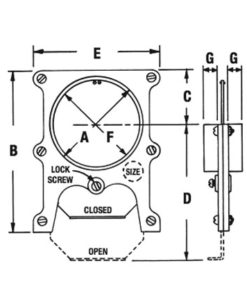 247x300 full blast gates - Hvac Drawing