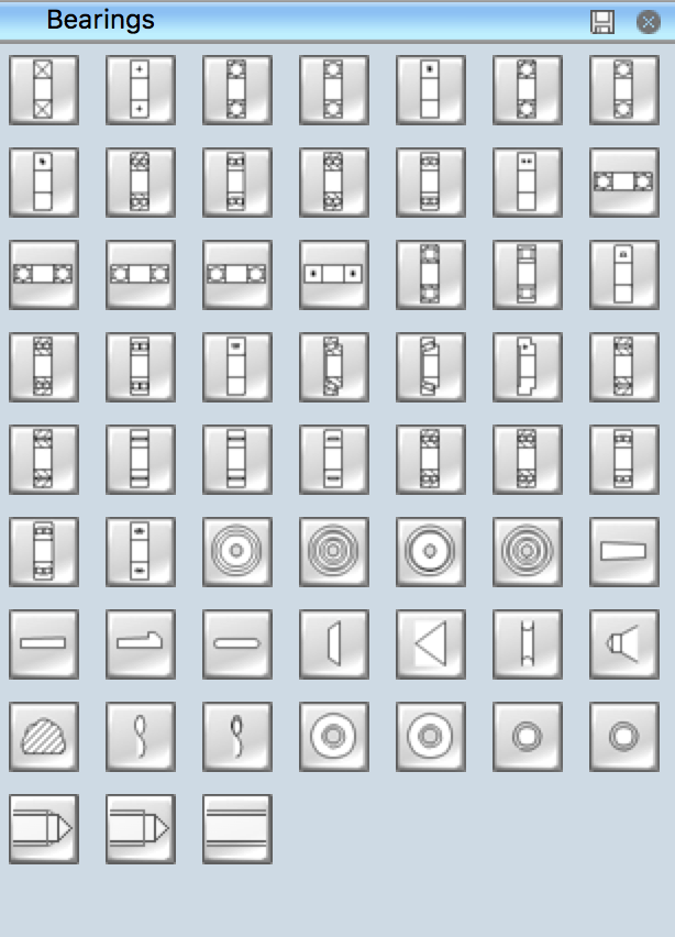 Draw symbols. HVAC Drafting symbols. ANSI symbols for HVAC. Top symbols for draw. Designation of drawing.