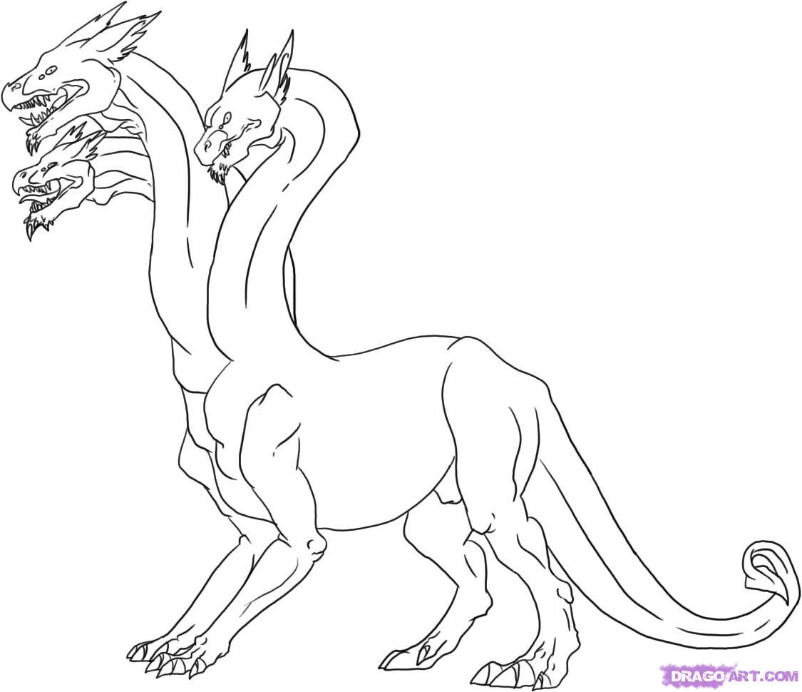 1125x970 How To Draw A Hydra, Step - Hydra Drawing