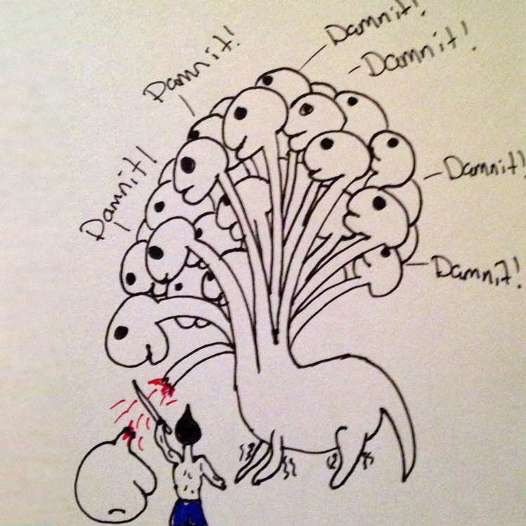 750x750 Mythical Beast Wars The Hydra Entry - Hydra Drawing