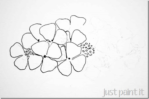 512x340 Paint Hydrangea - Hydrangea Drawing
