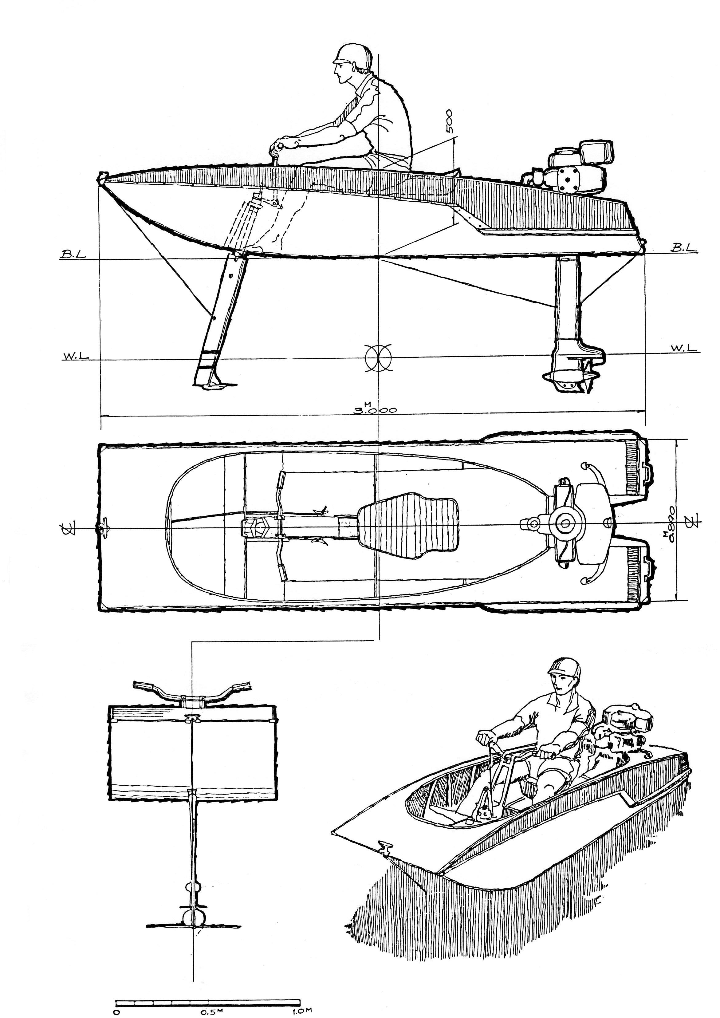 2343x3312 kotaro horiuchi a life spent in uncharted waters of boat design - Hydrofoil Drawing
