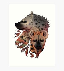 210x230 Hyena Drawing Art Prints Redbubble - Hyena Drawing