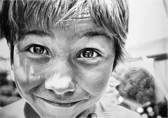 550x388 Hyper Realistic Pencil Drawings - Hyper Realistic Drawing