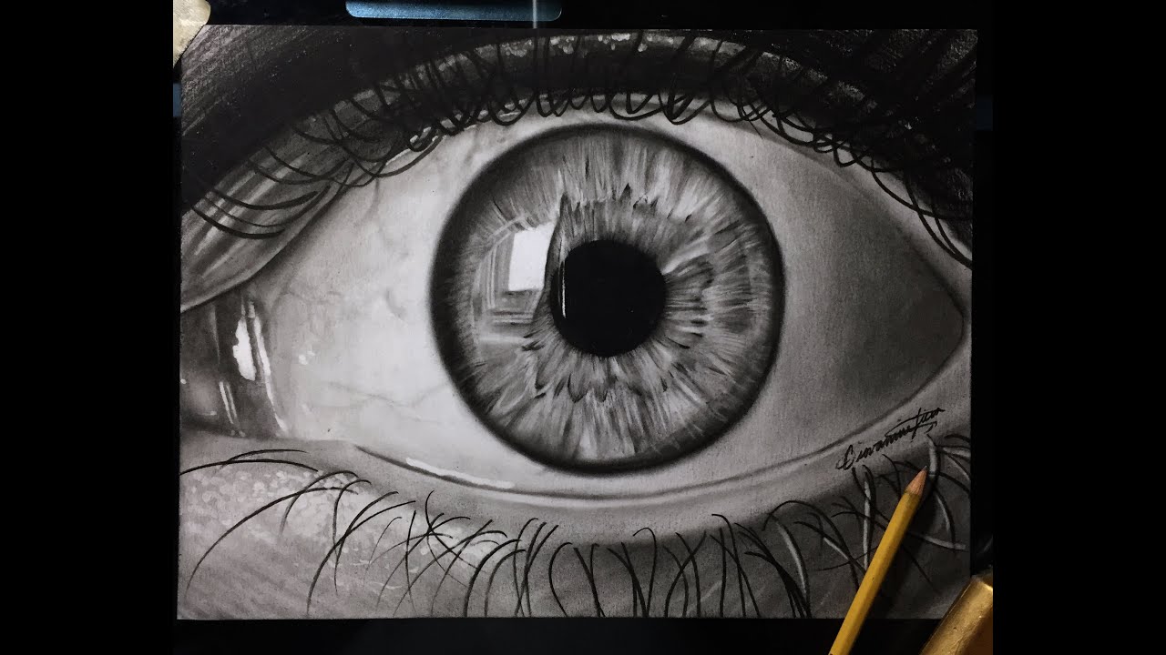 1280x720 How To Draw A Realistic Eye! Best Tutorial - Hyper Realistic Eye Drawing