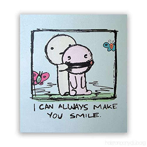 500x500 i can always make you smile on a stretched wooden canvas frame x x - I Can Always Make You Smile Drawing