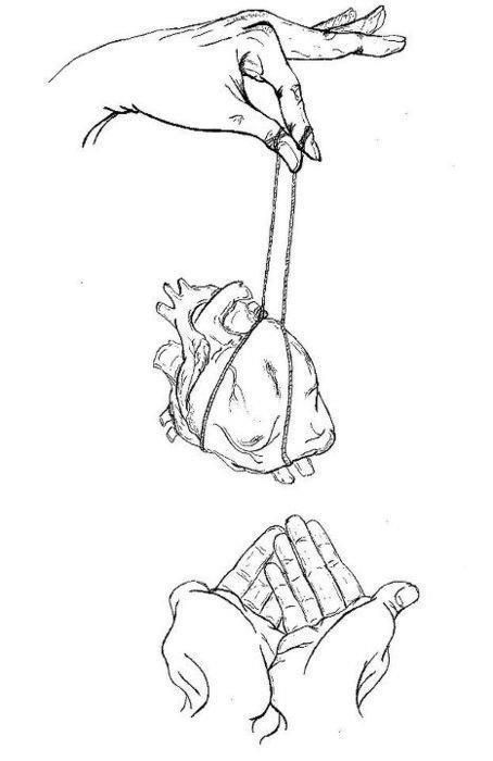 454x700 Hanging In Your Hands Livin' In A Draw Arte - I Give You My Heart Drawing