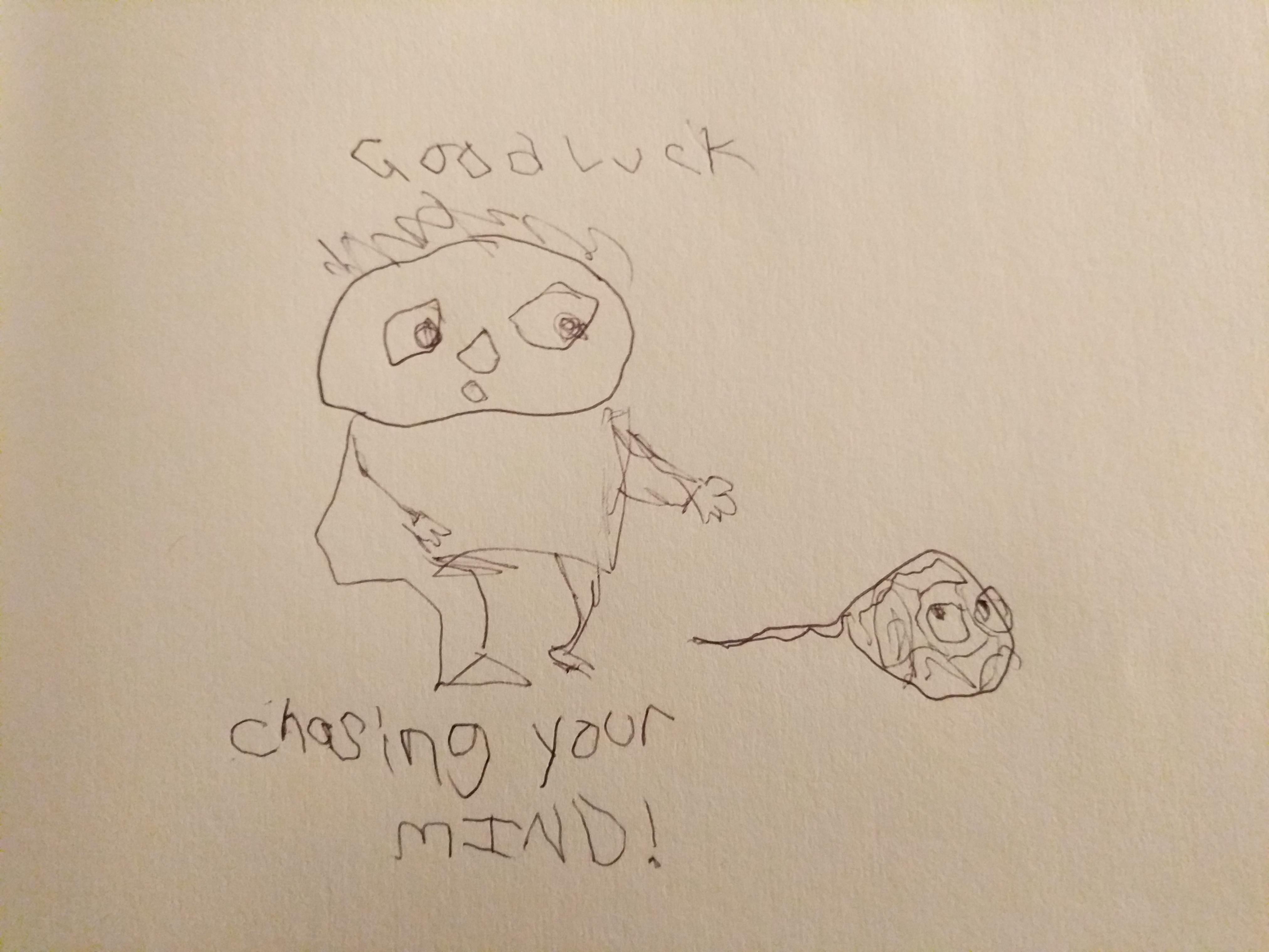 4048x3036 I Drew Good Luck Chasing Your Mind With My Left Hand I Like - I Like Drawing