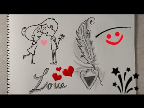 480x360 How To Draw Love Letter Beautiful Drawing Step - I Love Drawing