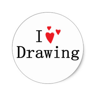 307x307 I Love Drawing Gifts On Zazzle Nz - I Love Drawing