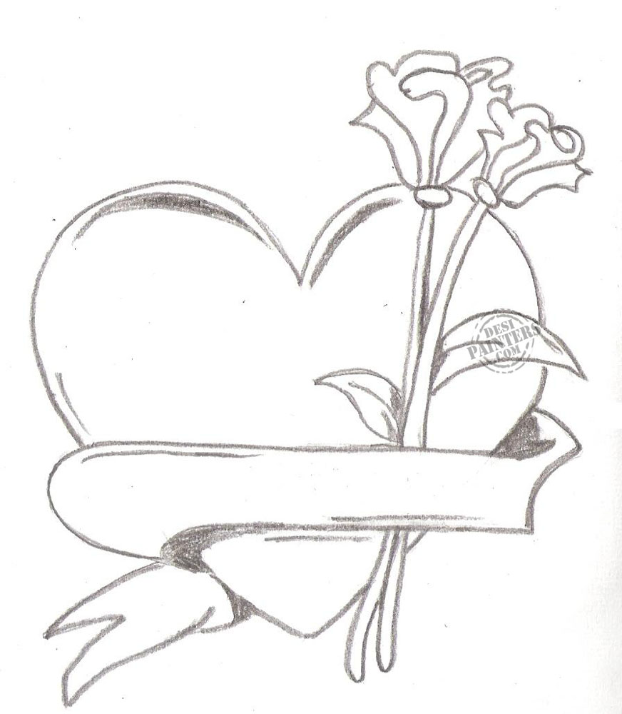 872x1000 Hoontoidly Rose Love Drawing Images - I Love Drawing