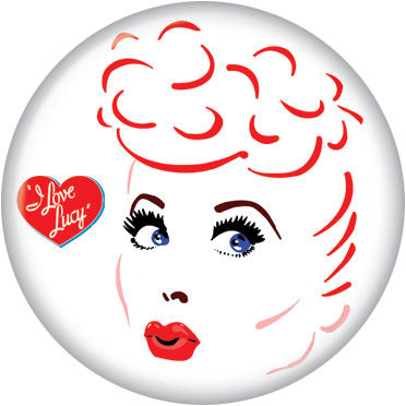 372x372 i love lucy buttons - I Love Lucy Drawing