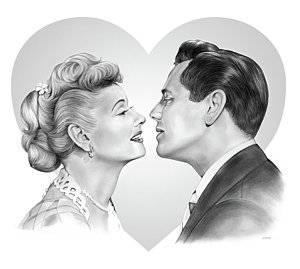 300x269 i love lucy drawings fine art america - I Love Lucy Drawing