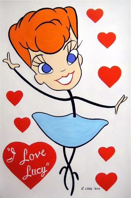 446x672 cartoon i love lucy fabric yessy home raymond lang marveldc - I Love Lucy Drawing