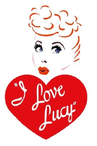 403x609 love the cartoon drawing with the logo i love lucy i love lucy - I Love Lucy Drawing