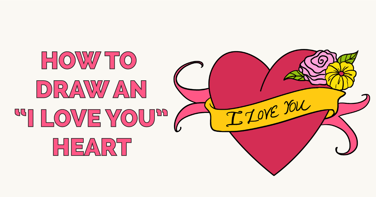 1200x628 how to draw an i love you heart - I Love You Drawing Pictures