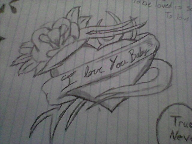 640x480 i love you drawings in pencil with heart - I Love You Drawings