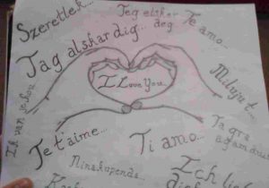 300x210 Pencil Sketches I Love You - I Love You Drawings