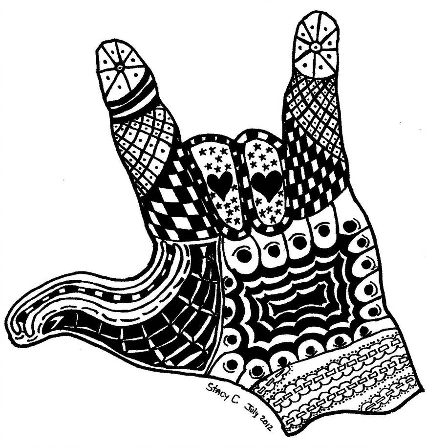 872x916 i love you in american sign language - I Love You Sign Language Drawing