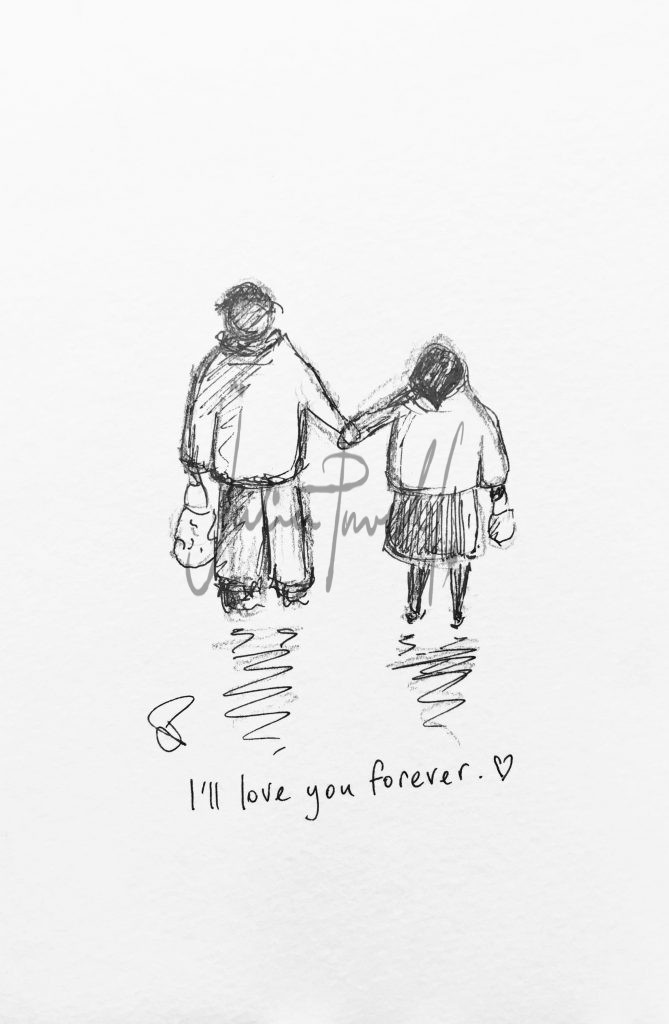 669x1024 I'll Love You Forever' Gift Card - I Love You Sketch Drawing
