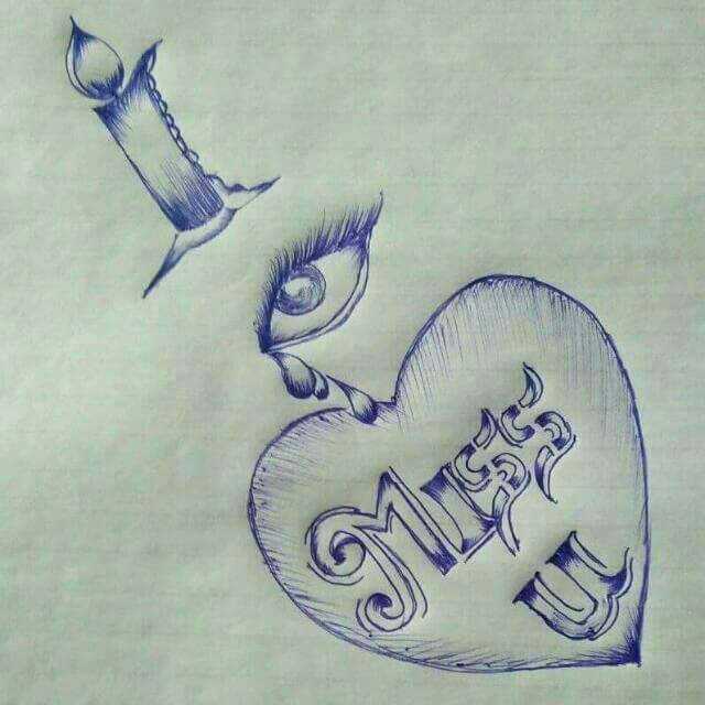 640x640 I Love Vamsi - I Love You Sketch Drawing