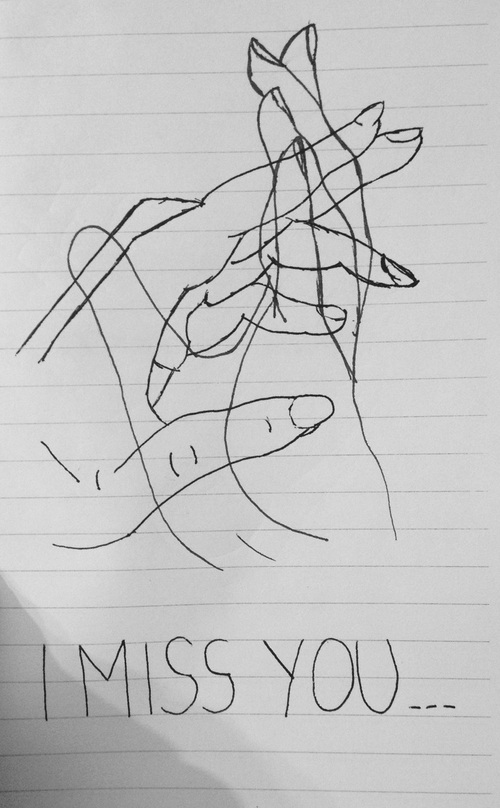 500x808 heart drawing miss you for free download - I Miss You Drawings