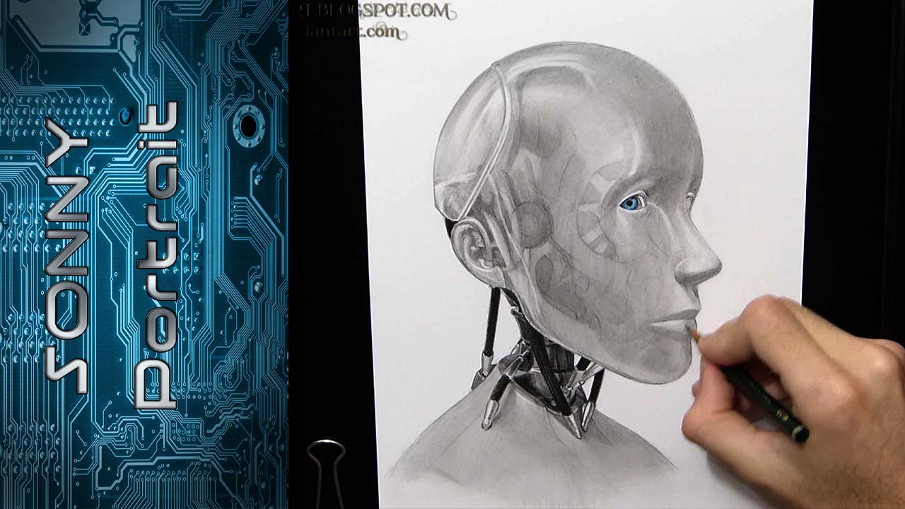1280x720 Sonny - I Robot Drawing